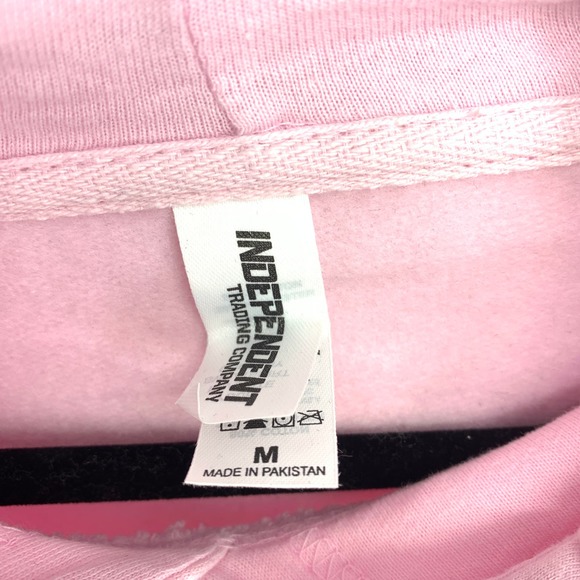 Johnny Ross Sweatshirt Unisex M Barbra Lady Like Pullover Hoodie Pink NWOT - Picture 6 of 6